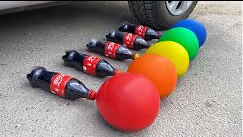 Experiment: Balloons of Fanta, Pepsi, Sprite, Mtn Dew, Sodas, Coca-Cola vs Mentos in Big Underground