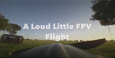 A Loud Little Flight over the Lake with my FPV camera on my Plane
