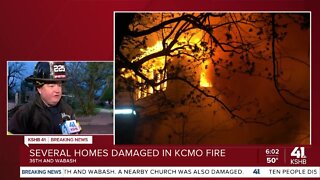 Several homes damaged in KCMO fire