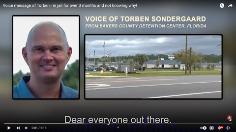 Christian persecution America...Evangelist and Minister/Pastor Torben Sondergaard remains in prison (for three months now denied bail, no charges being brought against him