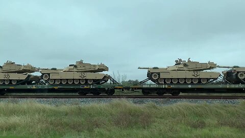 We spotted M1 Abrams Tanks in Texas