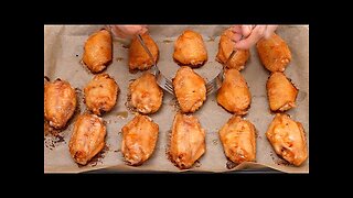 Crispy and juicy-easy to prepare baked chicken wings