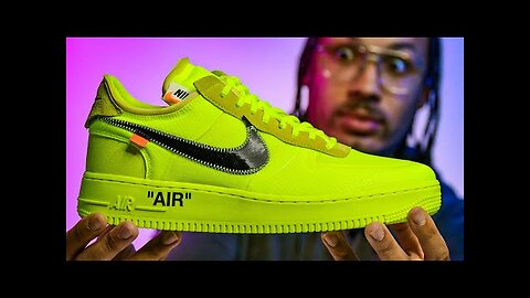Worth $1000? Nike Air Force 1 OFF WHITE Volt by Virgil Abloh