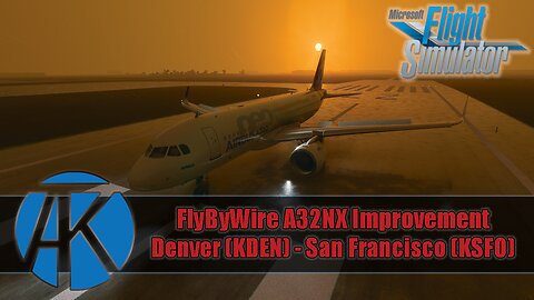 Microsoft Flight Sim 2020 | Denver (KDEN) - San Francisco (KSFO) | FlyByWire A32NX
