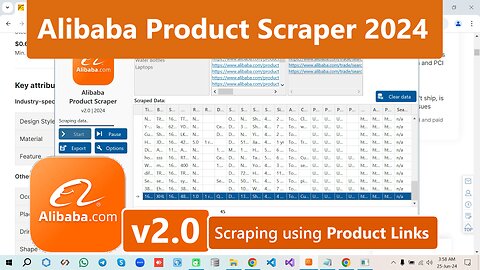 Alibaba Product Scraper v2.0 | Extract Products Data from Alibaba.com in 2024 | Using Product Links