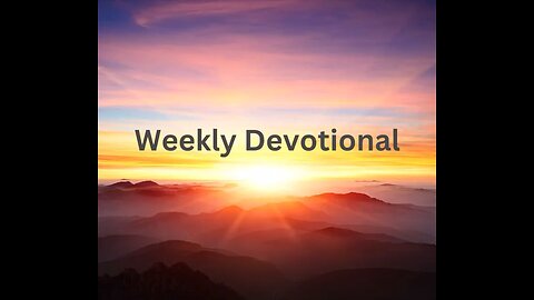 Devotional: March 14, 2024