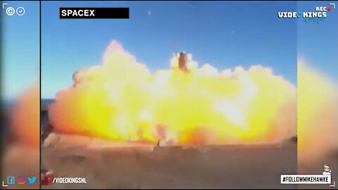 SpaceX prototype Starship rocket SN8 just exploded after landing failure.