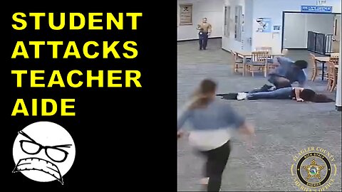 Florida student puts the beat down on teacher aide.