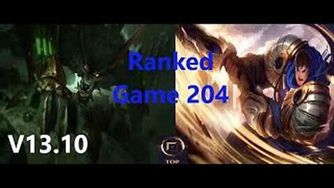 Ranked Game 204 Warwick Vs Garen Top League Of Legends V13 .10