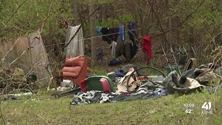 Residents fed up over illegal dumping near Blue Valley Park