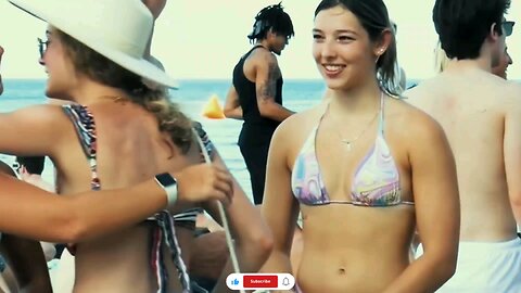 Miami Bikini Beach ⛱️ Miami Summer Vibe 😍 Miami Girls In 👙😍