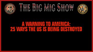 A WARNING TO AMERICA: 25 WAYS THE US IS BEING DESTROYED