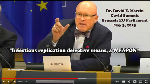 Dr David E. Martin PhD - Covid Summit - EU Parliament, 3 May 2023
