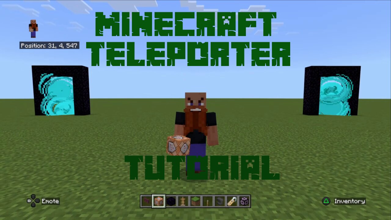 How to build a Teleporter in Minecraft - Tutorial - [Updated] Bedrock  Edition 1.20.51