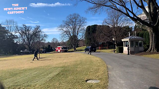 What's new: Reporters screaming, Biden walking.