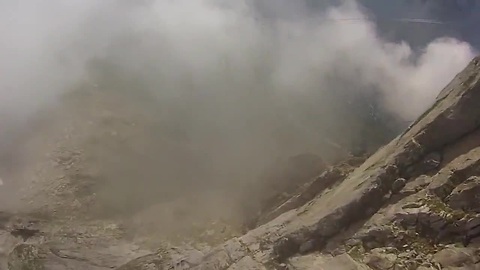 Wingsuit proximity flying through the clouds