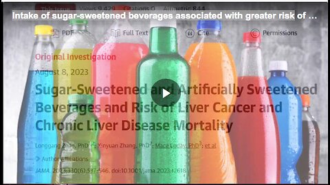 A sugary drink a day could increase your risks of chronic liver disease and liver cancer