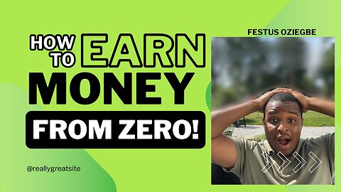 How To Make Money With Zero Dollars | Invest With Festus