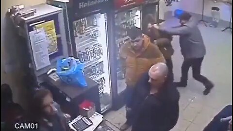 Cashier Puts A Man In Check For Beating Drunk Man