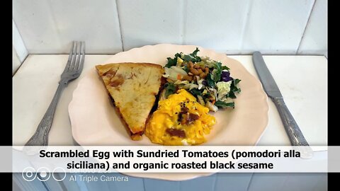 2K FHD Scrambled Egg with Sundried Tomatoes - SnS Three (3) Minute Recipe (#snscooking, #snsrecipes)