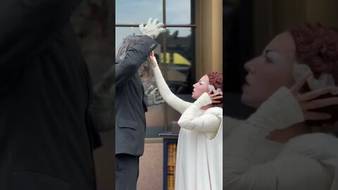 This magic moment with Frankenstein and The Bride - Universal Studios Hollywood
