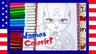 Coloring Marvel's Captain America