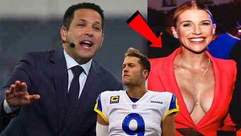Twitter comes after ESPN's Adam Schefter for posting this pic of Ram's QB Matthew Stafford's wife!