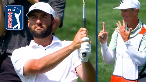 Scottie Scheffler’s 92-yard EAGLE hole-out at THE PLAYERS