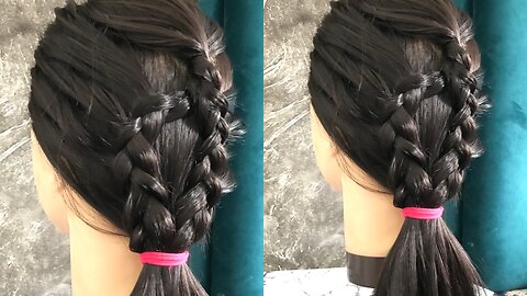 Twisted braid for girls