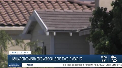 Winter storm keeping San Diego insulation business busy