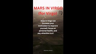 MARS in VIRGO for Virgo ♍️ (what it means for you) #virgo #tarotary #astrology