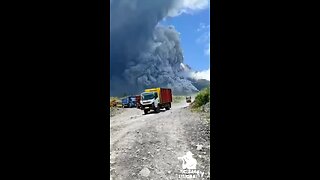 Island of Java Indonesia eruption