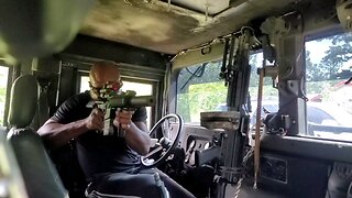 SHOOTING GUNS FROM INSIDE MY HUMVEE...SUPPRESSED