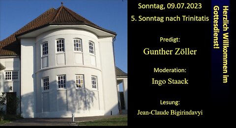 Friedenskirche, Gottesdienst 230709