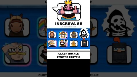 TODOS OS EMOTES - CLASH ROYALE PARTE 6