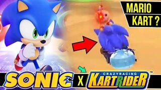 O Crossover do Sonic no jogo de Corrida | KartRider Rush+ #shorts