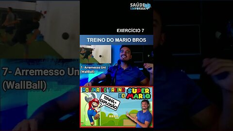 Treino do SUPER MARIO na VIDA REAL p/ PULAR + Alto🍄7 #Treino do #supermario #MARIOBROS #pliometria