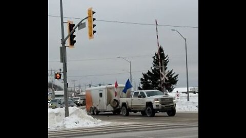 Freedom Convoy Leaves Sault Ste Marie, On JAN 28 2022