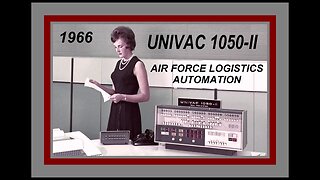 Vintage Sperry-Rand UNIVAC 1050 U.S. Air Force Computer Automation (1966) AFLC Base Supply (Vietnam)