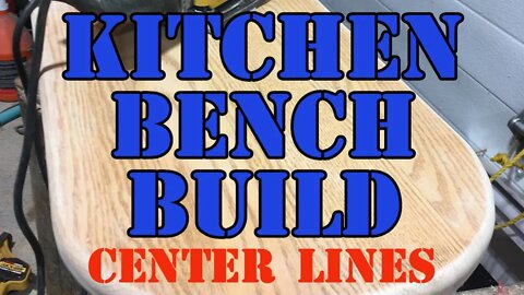 Kitchen Bench Build - Finding the Center Lines and Punching Holes