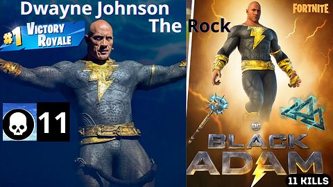 The Rock helped Black Adam try hard the villains! Full Gameplay! Fortnite chapter 4, season 3!