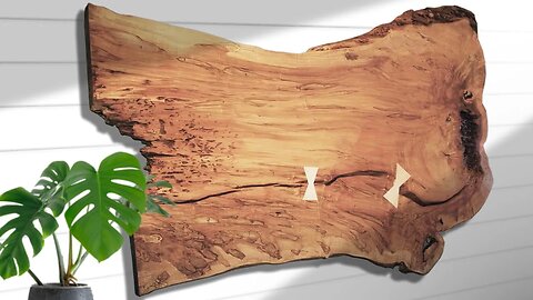 How to Make a Stunning Maple Live Edge Slab Wall Art