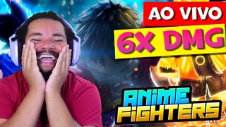ROBLOX - LIVE 6x DMG MEU DEUS!! | ANIME FIGHTERS SIMULATOR! #01