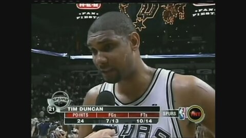 Tim Duncan 24 Points 3 Ast Vs. Lakers, 2004 Playoffs Game 2.