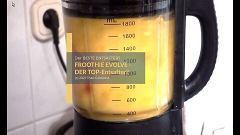 Der Froothie EVOLVE als Entsafter. Wie schneidet er gegen den Nutribullet Rx ab? Und: Plastikmüll ..