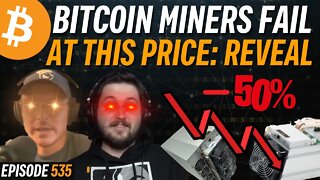 The Bitcoin Price that Miners Capitulate: REVEALED | EP 535