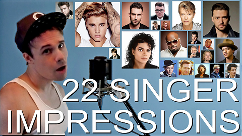 ONE GUY, 22 VOICES (Sam Smith, Michael Jackson, Bruno Mars, Famous Singer Impressions)