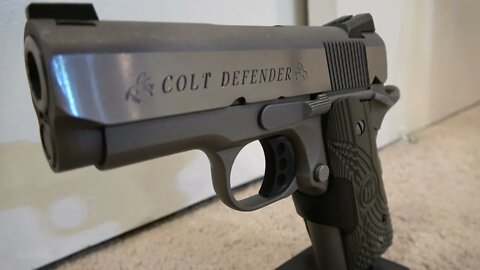 COLT DEFENDER : 1911 45 ACP : GUN RANGE DAY : 4K