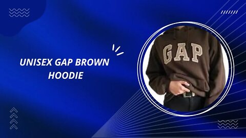 UNISEX || GAP || BROWN HOODIE