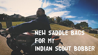 Mini Saddle Bags For My 2021 Indian Scout Bobber | Onward Rider | Episode 4